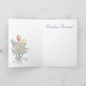 Carte Bénédictions d'anniversaire (Intérieur)