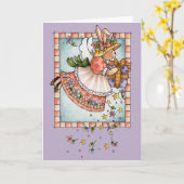 Carte Bénédictions d'anniversaire (Fleur jaune)