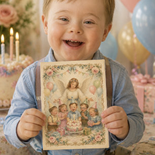 Carte Bénédictions d'anniversaire pour les enfants avec