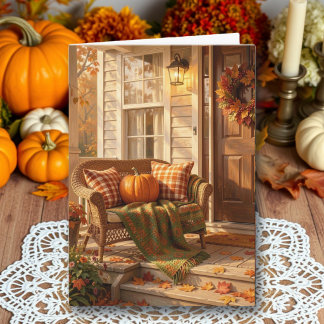 Carte Bénédictions d'Automne | Porche d'Automne