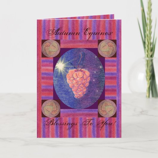 Carte Bénédictions de l’équinoxe d’automne (Devant)