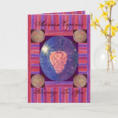 Carte Bénédictions de l’équinoxe d’automne (Fleur jaune)