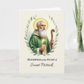 Carte Bénédictions de la fête de la Saint-Patrick Couron (Devant)