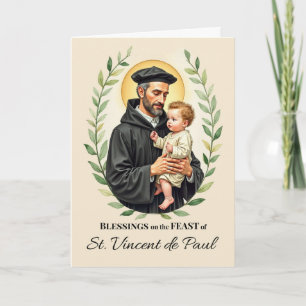 Carte Bénédictions de la fête de Saint-Vincent de Paul F