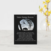 Carte Bénédictions de l'équinoxe de printemps inspirées (Fleur jaune)