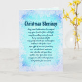 Carte Bénédictions de Noël Belles paroles (Fleur jaune)