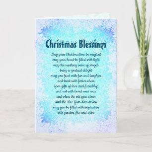 Carte Bénédictions de Noël Belles paroles