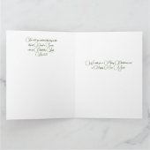 Carte Bénédictions de Noël Floral (Intérieur)