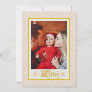 Carte Bénédictions de Noël I Photo de famille et écritur