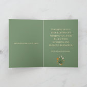 Carte Bénédictions de Pâques botaniques modernes (Intérieur)