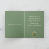 Carte Bénédictions de Pâques botaniques modernes (Intérieur)