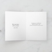Carte Bénédictions de Pâques Tombeau Vide Résurrection C (Intérieur)