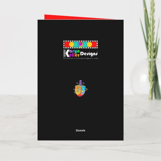 Carte Bénédictions d'Hanoukka (Dos)