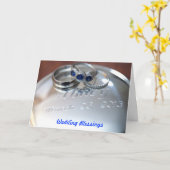 Carte Bénédictions mariages (Fleur jaune)