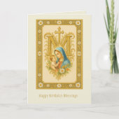 Carte Bénédictions pour l'anniversaire de Notre Dame et (Devant)