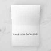 Carte Bénéficiez d'un bon encouragement (Intérieur)