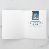 Carte Bénévole Happy Snowman Hot Chocolate Noël (Intérieur)