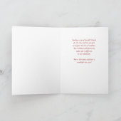 Carte Bénévoles Merci à Noël Poinsettias (Intérieur)