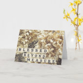 Carte Béni au-delà de la mesure (Fleur jaune)