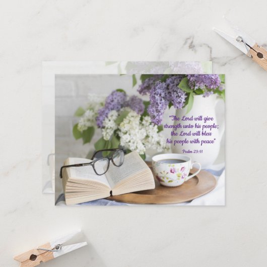 Carte Béni de paix (Devant/Arrière en situation)