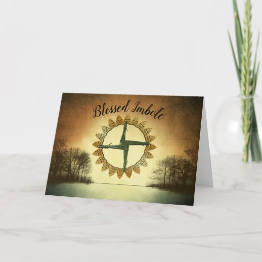 Carte Béni Imbolc Pagan Wiccan Holiday Sabbat Blank (Devant)