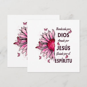 Carte Béni par Dieu Aimé par Jésus