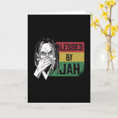 Carte Béni par Jah (Fleur jaune)