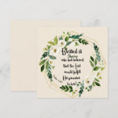 Carte Béni soit elle qui croyait Nom Christian Card (Devant / Derrière)