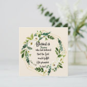 Carte Béni soit elle qui croyait Nom Christian Card (Debout devant)