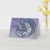 Carte Béni Soit La Déesse Lune (Fleur jaune)