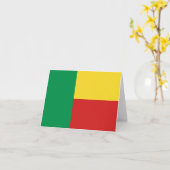 Carte Benin Drapeau (Fleur jaune)