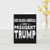 Carte Bénir L'Amérique Et Le Président Trump (Fleur jaune)