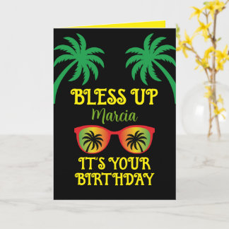 Carte Bénis Jamaïcain Joyeux Anniversaire