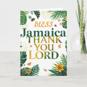Carte Bénissez la Jamaïque d'Action de grâce