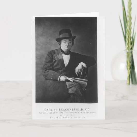 Carte Benjamin Disraeli, ęr comte de Beaconsfield (Devant)