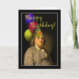 Carte Benjamin Franklin Joyeux anniversaire