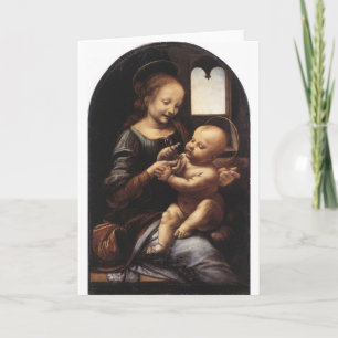 Carte Benois Madonna par Leonardo da Vinci circa 1478