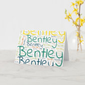 Carte Bentley (Fleur jaune)
