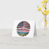 Carte Berber Amazigh Etats-Unis Amérique Arbre des Etats (Fleur jaune)