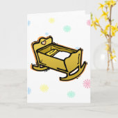 Carte Berceau (Fleur jaune)