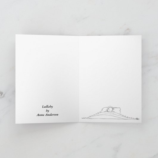 Carte Berceuse par Anne Anderson (Intérieur)