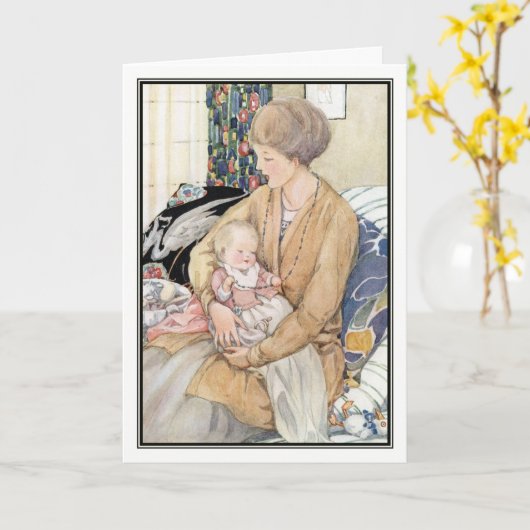 Carte Berceuse par Anne Anderson (Fleur jaune)