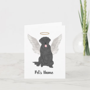 Carte Bereavement personnalisé Black Lab