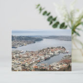 Carte Bergen Norvège (Debout devant)