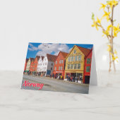 Carte Bergen, Norvège (Fleur jaune)