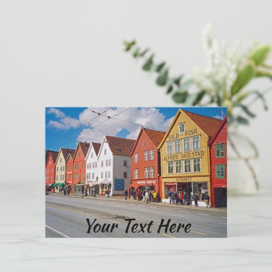 Carte Bergen, Norvège sur mesure (Debout devant)