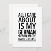 Carte Berger allemand drôle (Devant / Derrière)