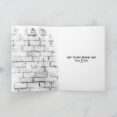 Carte Berger allemand en costume pour anniversaire (Intérieur)