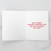 Carte Berger allemand et sapin de Noël (Intérieur)