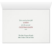 Carte berger allemande Retro Christmas Truck (Intérieur Horizontal (Bas))